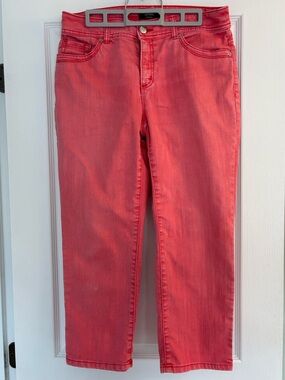 Chico's SO Slimming Coral Cropped Jeans